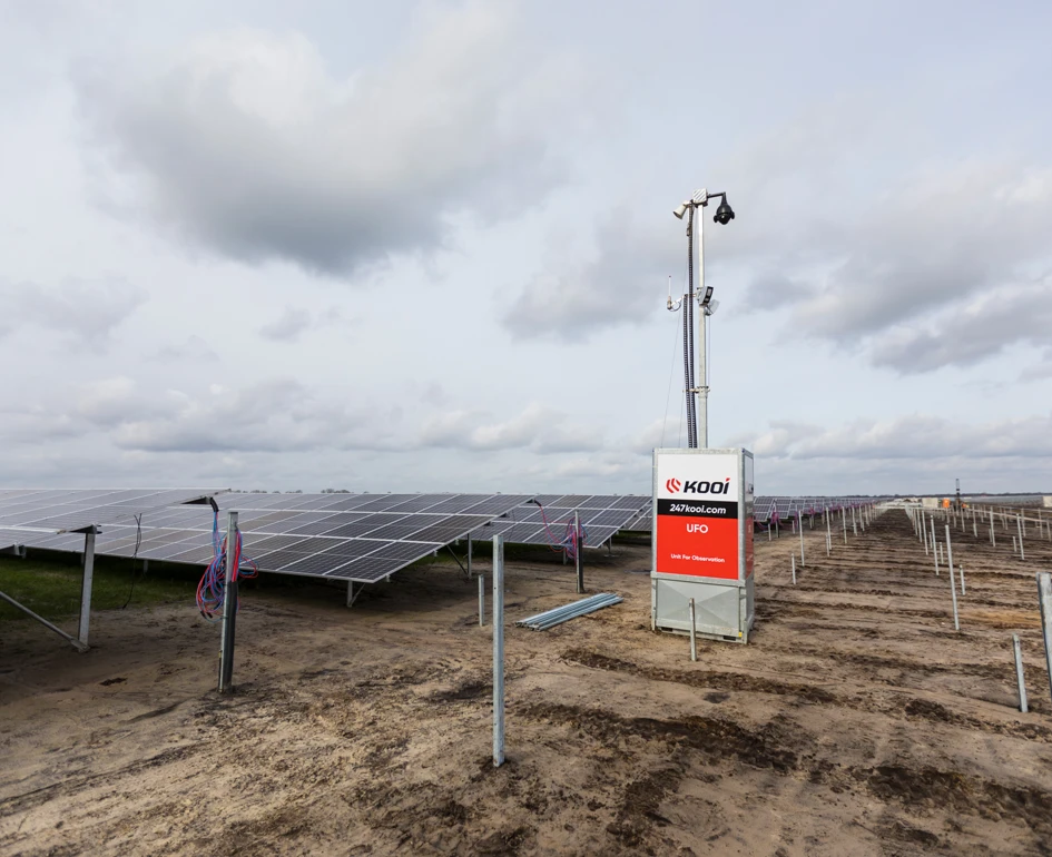 Solarpark Bau Ueberwachung